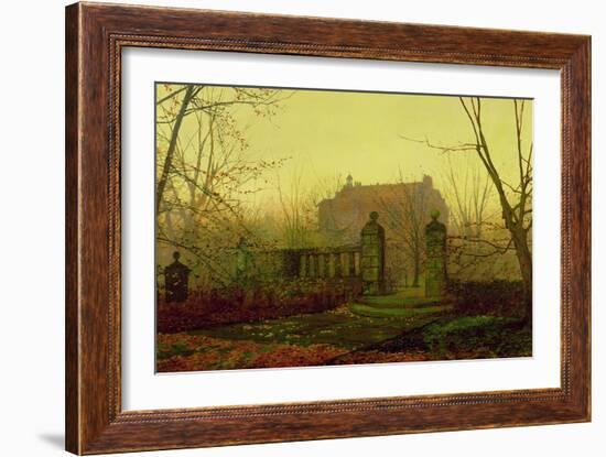 Autumn Morning-John Atkinson Grimshaw-Framed Giclee Print