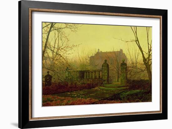 Autumn Morning-John Atkinson Grimshaw-Framed Giclee Print