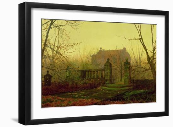 Autumn Morning-John Atkinson Grimshaw-Framed Giclee Print