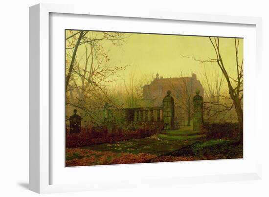 Autumn Morning-John Atkinson Grimshaw-Framed Giclee Print