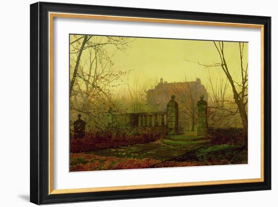 Autumn Morning-John Atkinson Grimshaw-Framed Giclee Print