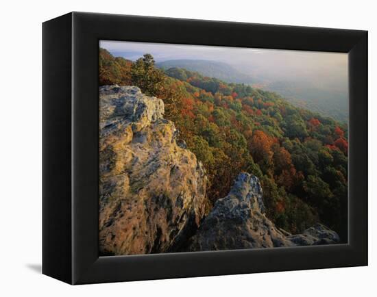 Autumn, Mt. Nebo State Park, Arkansas, USA-Charles Gurche-Framed Premier Image Canvas