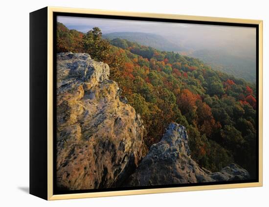 Autumn, Mt. Nebo State Park, Arkansas, USA-Charles Gurche-Framed Premier Image Canvas