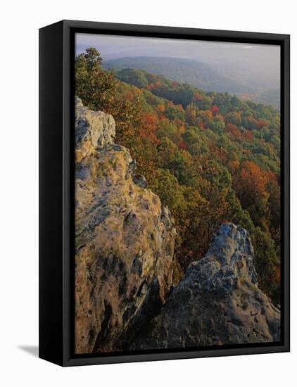 Autumn, Mt. Nebo State Park, Arkansas, USA-Charles Gurche-Framed Premier Image Canvas