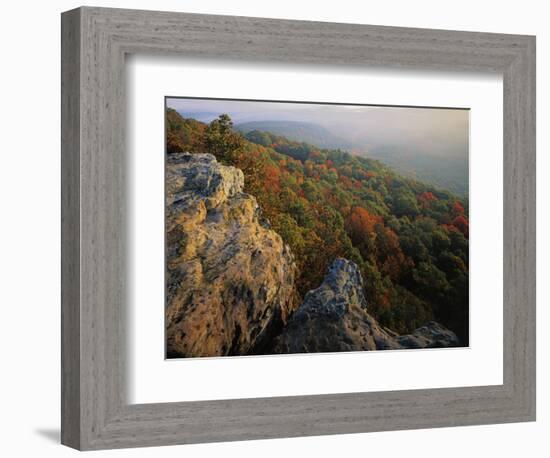 Autumn, Mt. Nebo State Park, Arkansas, USA-Charles Gurche-Framed Photographic Print