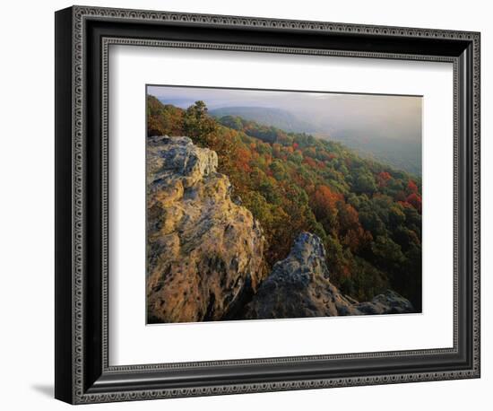 Autumn, Mt. Nebo State Park, Arkansas, USA-Charles Gurche-Framed Photographic Print