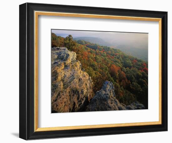 Autumn, Mt. Nebo State Park, Arkansas, USA-Charles Gurche-Framed Photographic Print