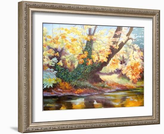 Autumn on the Darent, 1999-Cristiana Angelini-Framed Giclee Print