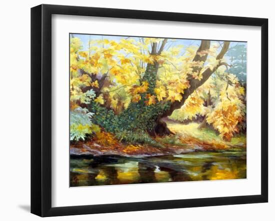 Autumn on the Darenth-Cristiana Angelini-Framed Giclee Print