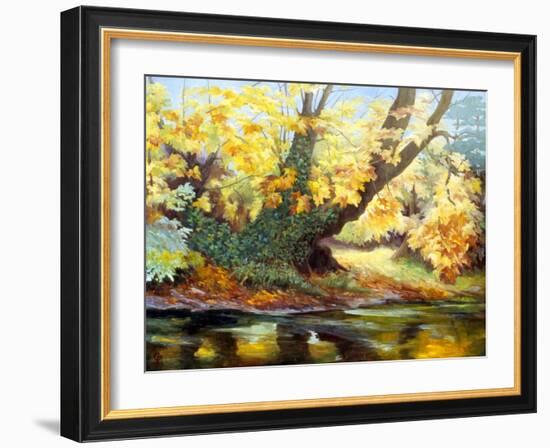 Autumn on the Darenth-Cristiana Angelini-Framed Giclee Print