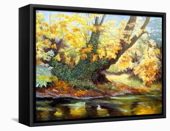 Autumn on the Darenth-Cristiana Angelini-Framed Premier Image Canvas