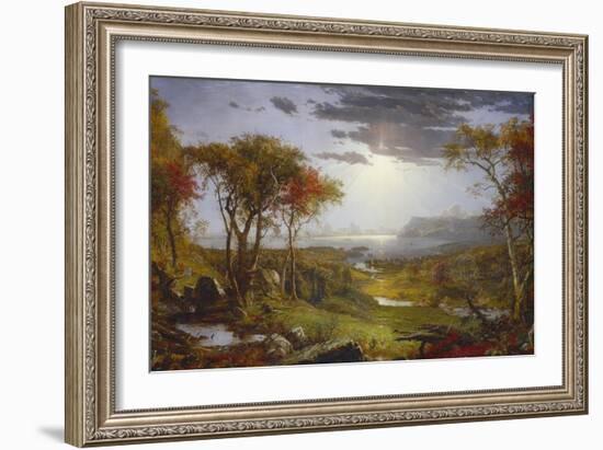 Autumn-On the Hudson River, 1860-Jasper Francis Cropsey-Framed Art Print