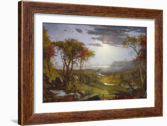 Autumn-On the Hudson River, 1860-Jasper Francis Cropsey-Framed Art Print