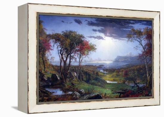 Autumn-On The Hudson River-Jasper Francis Cropsey-Framed Stretched Canvas