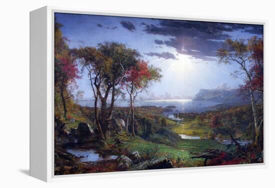 Autumn-On The Hudson River-Jasper Francis Cropsey-Framed Stretched Canvas