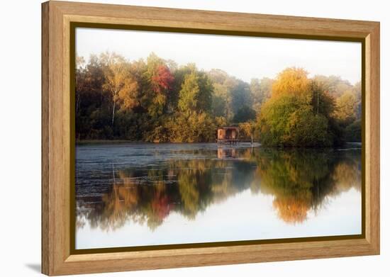 Autumn on the Water-Philippe Sainte-Laudy-Framed Premier Image Canvas