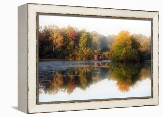 Autumn on the Water-Philippe Sainte-Laudy-Framed Premier Image Canvas