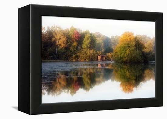 Autumn on the Water-Philippe Sainte-Laudy-Framed Premier Image Canvas