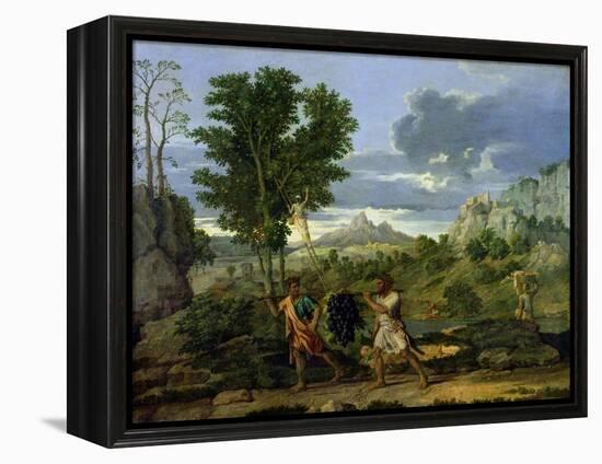 Autumn, or the Bunch of Grapes Taken from the Promised Land, 1660-64-Nicolas Poussin-Framed Premier Image Canvas