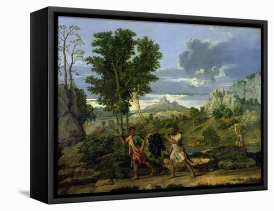 Autumn, or the Bunch of Grapes Taken from the Promised Land, 1660-64-Nicolas Poussin-Framed Premier Image Canvas