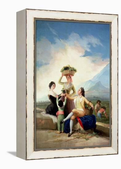 Autumn, or the Grape Harvest, 1786-87-Francisco de Goya-Framed Premier Image Canvas