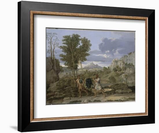 Autumn or the Grapes Brought from the Promised Land-Nicolas Poussin-Framed Giclee Print