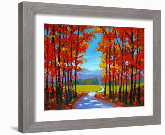 Autumn Path III-Patty Baker-Framed Art Print