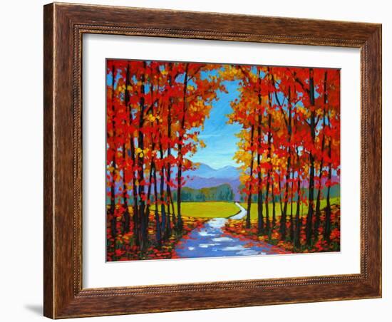 Autumn Path III-Patty Baker-Framed Art Print