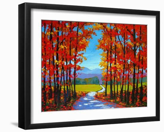 Autumn Path III-Patty Baker-Framed Art Print