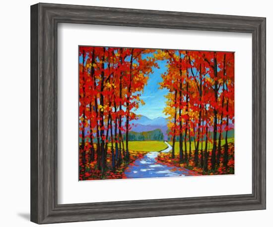 Autumn Path III-Patty Baker-Framed Art Print