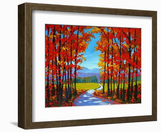 Autumn Path III-Patty Baker-Framed Art Print