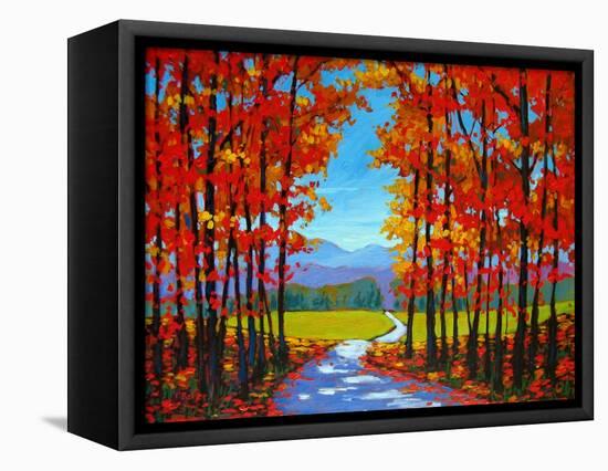Autumn Path III-Patty Baker-Framed Stretched Canvas