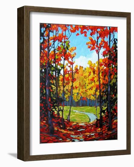 Autumn Path in Old Kinderhook III-Patty Baker-Framed Art Print