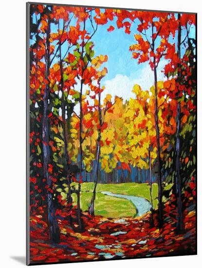 Autumn Path in Old Kinderhook III-Patty Baker-Mounted Art Print