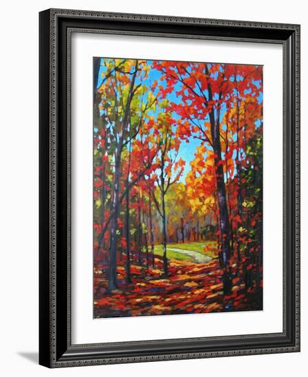 Autumn Path in Old Kinderhook, New York-Patty Baker-Framed Art Print