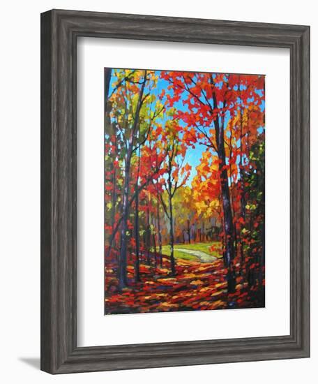 Autumn Path in Old Kinderhook, New York-Patty Baker-Framed Art Print