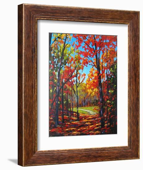 Autumn Path in Old Kinderhook, New York-Patty Baker-Framed Art Print