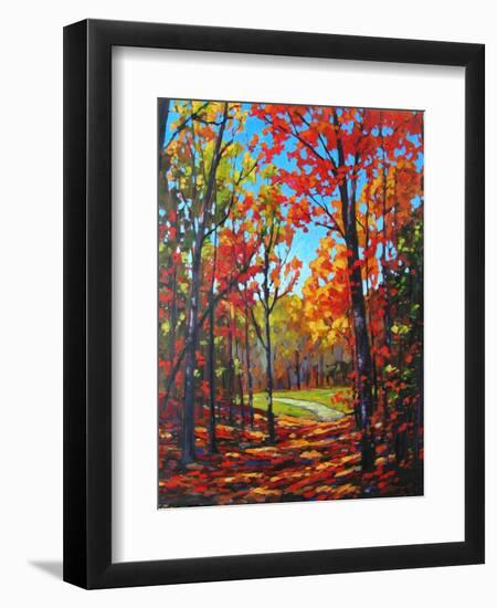 Autumn Path in Old Kinderhook, New York-Patty Baker-Framed Art Print