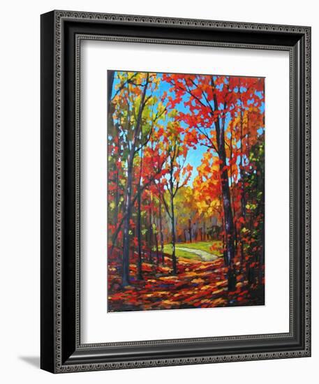 Autumn Path in Old Kinderhook, New York-Patty Baker-Framed Art Print