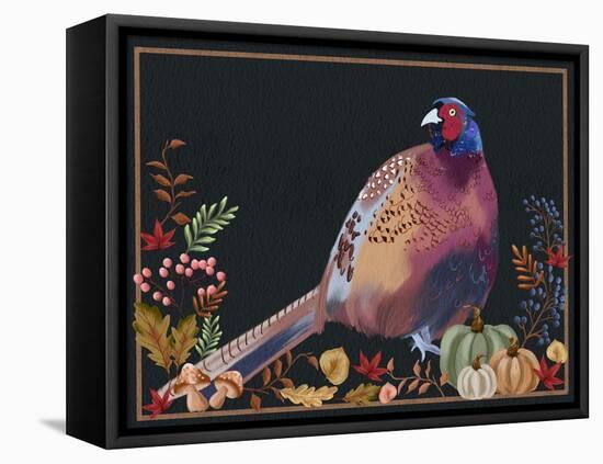 Autumn Pheasant II-Regina Moore-Framed Stretched Canvas