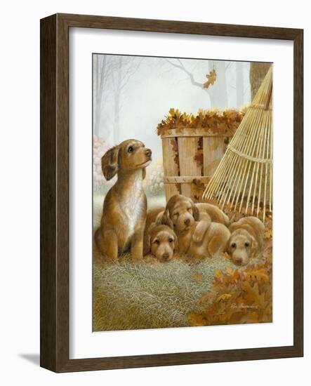 Autumn Playtime-Ruane Manning-Framed Art Print