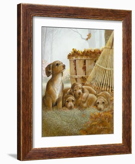 Autumn Playtime-Ruane Manning-Framed Art Print