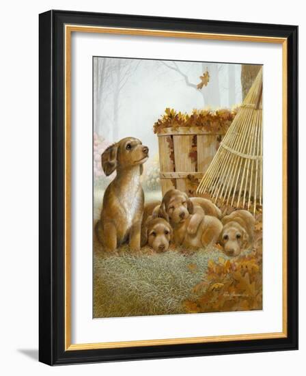 Autumn Playtime-Ruane Manning-Framed Art Print