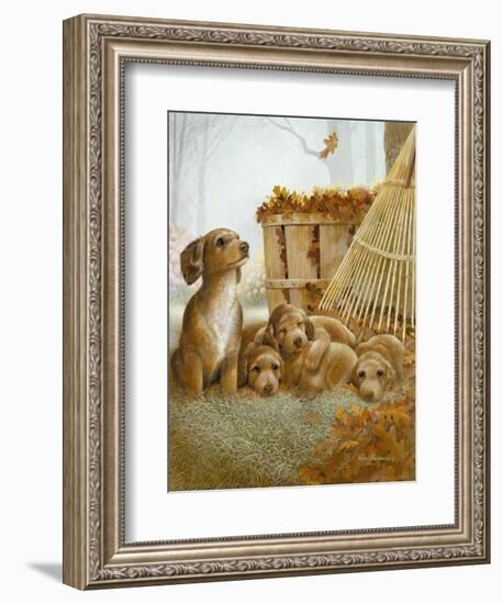 Autumn Playtime-Ruane Manning-Framed Art Print