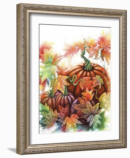 Autumn Pumpkins-Michelle Faber-Framed Giclee Print