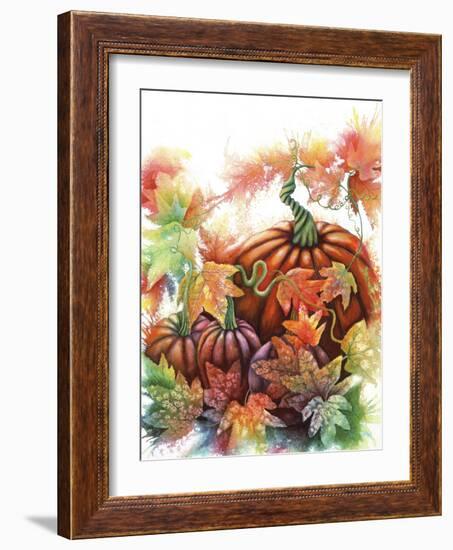 Autumn Pumpkins-Michelle Faber-Framed Giclee Print