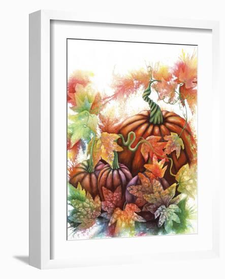 Autumn Pumpkins-Michelle Faber-Framed Giclee Print