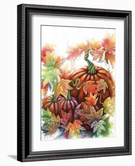 Autumn Pumpkins-Michelle Faber-Framed Giclee Print