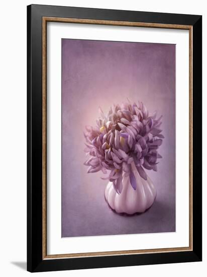 Autumn Purple Flower in a Vase-egal-Framed Art Print