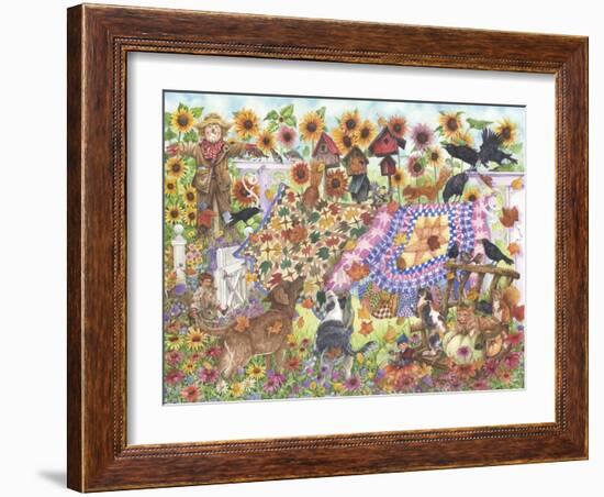 Autumn Quilts-Wendy Edelson-Framed Giclee Print